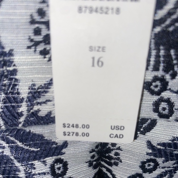 ANTHROPOLOGIE V-NECK DROP-WAIST MIDI DRESS - Picture 9 of 9